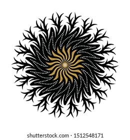 Indonesian batik motif designs. Vector illustration