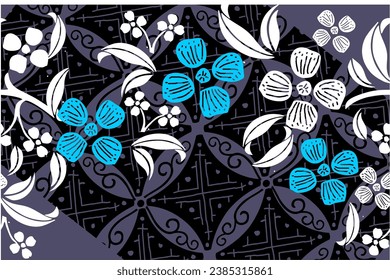 Indonesian batik motif, Batik is a technique of wax-resist dyeing applied to whole cloth, or cloth made using this technique originated from Indonesia