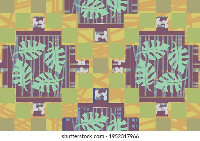 Indonesian Batik Motif: very distinctive, with coloring applied to all fabrics, this technique originates from Indonesia.