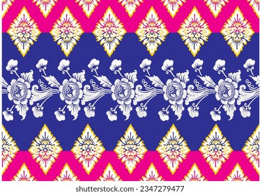 Indonesian batik motifs with Balinese flower patterns, exclusive and classic, are suitable for various purposes. EPS VECTOR 10