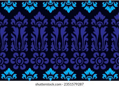 Los motivos de batik indonesio con motivos florales balineses, exclusivos y clásicos, son adecuados para diversos fines. VECTOR 10 DE LA EPS