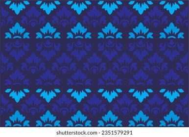Indonesian  batik motifs with Balinese flower patterns, exclusive and classic, are suitable for various purposes. EPS VECTOR 10
