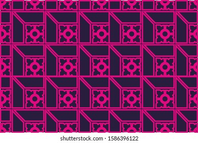 Indonesian batik motifs with patterns of flora, fauna and fields that are very distinctive