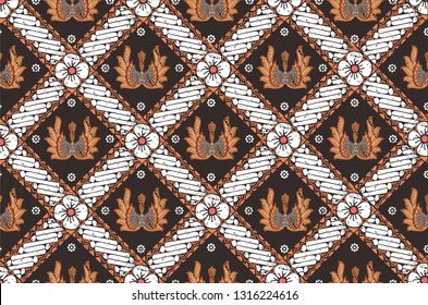 
Indonesian batik motifs. Batik is a technique of wax-resist dyeing applied to whole cloth, or cloth made using this technique originated from Indonesia.