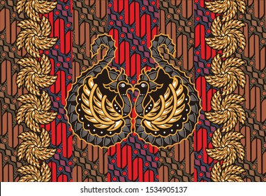Indonesian batik motifs with very very distinctive patterns full of beautiful nuances