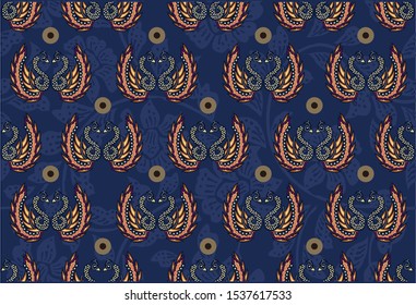 Indonesian batik motifs with very very distinctive patterns full of beautiful nuances