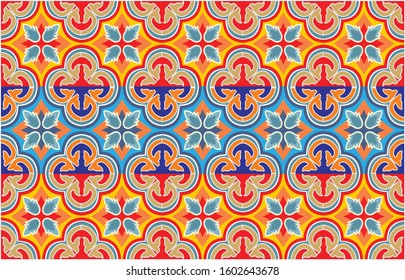 Indonesian batik motifs with very distinctive plant patterns
