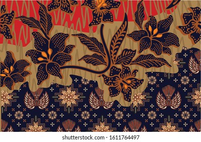 Geomatrical Flower Leaves Motifs Ornament Beautiful Stock Illustration ...