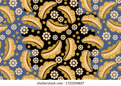 
Indonesian batik motifs with very distinctive patterns,Vector