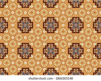 Indonesian batik motifs with very distinctive  patterns. VECTOR, EPS 10