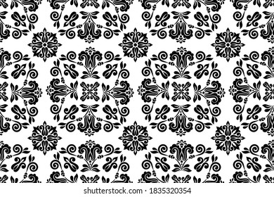 Indonesian batik motifs with very distinctive patterns.Black White,  exclusive backgrounds. Vector Eps 10