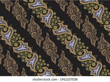 Indonesian batik motifs with very distinctive patterns. exclusive backgrounds. Vector Eps 10
