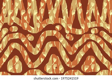 Indonesian batik motifs with very distinctive, exclusive plant patterns. vector EPS 10