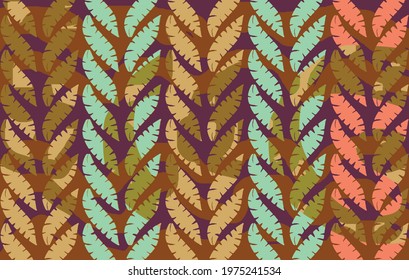 Indonesian batik motifs with very distinctive, exclusive plant patterns. vector EPS 10
