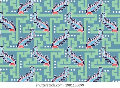 Indonesian batik motifs with very distinctive patterns. exclusive backgrounds. Vector Eps 10