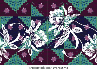 Indonesian batik motifs with very distinctive patterns. exclusive backgrounds. Vector Eps 10