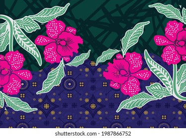 Indonesian batik motifs with very distinctive patterns. exclusive backgrounds. Vector Eps 10