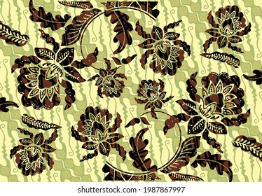 Indonesian batik motifs with very distinctive patterns. exclusive backgrounds. Vector Eps 10