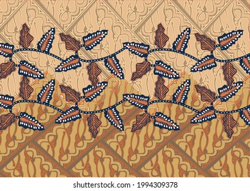 Indonesian batik motifs with very distinctive patterns. exclusive backgrounds. Vector Eps 10