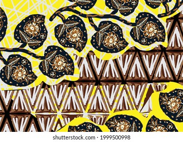 Indonesian batik motifs with very distinctive patterns. exclusive backgrounds. Vector Eps 10