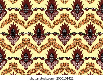 Indonesian batik motifs with very distinctive patterns. exclusive backgrounds. Vector Eps 10