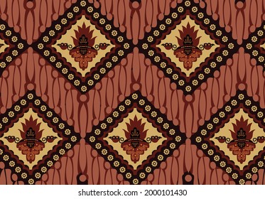Indonesian batik motifs with very distinctive patterns. exclusive backgrounds. Vector Eps 10