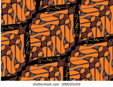 Indonesian batik motifs with very distinctive patterns. exclusive backgrounds. Vector Eps 10