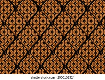 Indonesian batik motifs with very distinctive patterns. exclusive backgrounds. Vector Eps 10