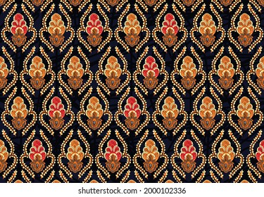 Indonesian batik motifs with very distinctive patterns. exclusive backgrounds. Vector Eps 10