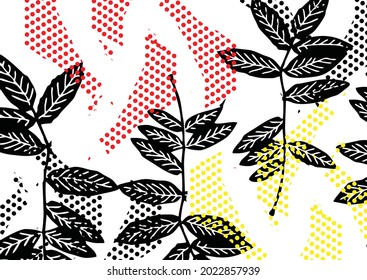 Indonesian batik motifs with very distinctive, exclusive plant patterns. vector EPS 10