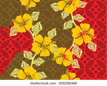 Indonesian batik motifs with very distinctive patterns. exclusive backgrounds. Vector Eps 10