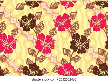 Indonesian batik motifs with very distinctive patterns. exclusive backgrounds. Vector Eps 10