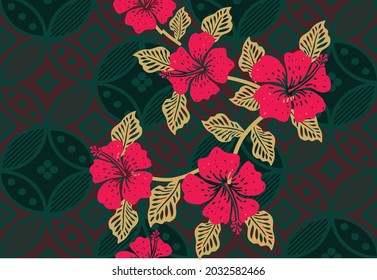 Indonesian batik motifs with very distinctive patterns. exclusive backgrounds. Vector Eps 10