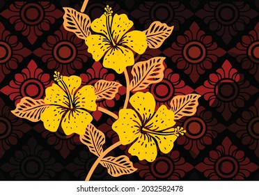 Indonesian batik motifs with very distinctive patterns. exclusive backgrounds. Vector Eps 10