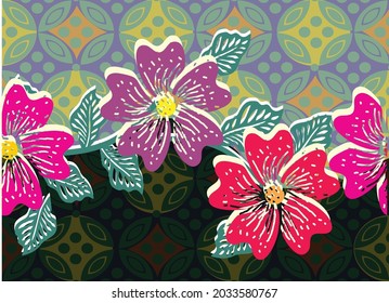 Indonesian batik motifs with very distinctive patterns. exclusive backgrounds. Vector Eps 10