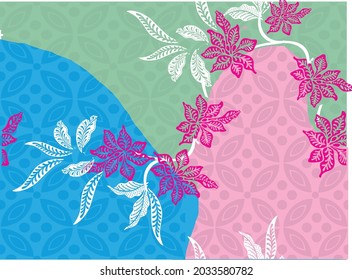 Indonesian batik motifs with very distinctive patterns. exclusive backgrounds. Vector Eps 10