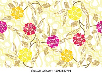 Indonesian batik motifs with very distinctive patterns. exclusive backgrounds. Vector Eps 10