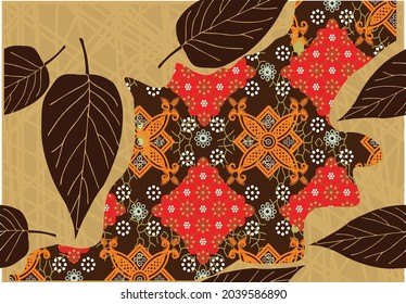 Indonesian batik motifs with very distinctive patterns. exclusive backgrounds. Vector Eps 10