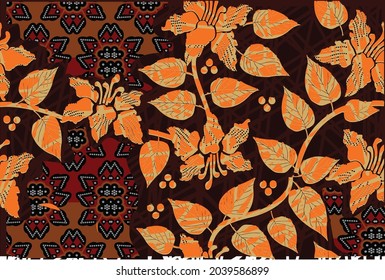 Indonesian batik motifs with very distinctive patterns. exclusive backgrounds. Vector Eps 10