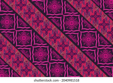 Indonesian batik motifs with very distinctive patterns. exclusive backgrounds. Vector Eps 10