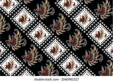 Indonesian batik motifs with very distinctive patterns. exclusive backgrounds. Vector Eps 10