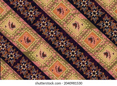 Indonesian batik motifs with very distinctive patterns. exclusive backgrounds. Vector Eps 10