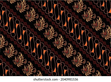 Indonesian batik motifs with very distinctive patterns. exclusive backgrounds. Vector Eps 10