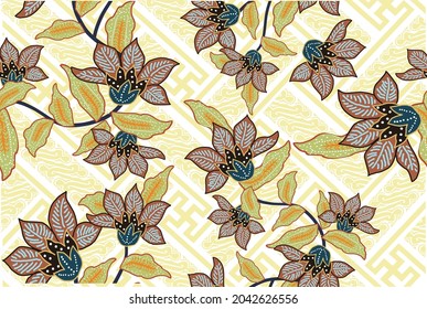 Indonesian batik motifs with very distinctive patterns. exclusive backgrounds. Vector Eps 10