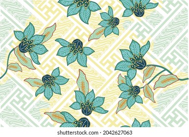 Indonesian batik motifs with very distinctive patterns. exclusive backgrounds. Vector Eps 10