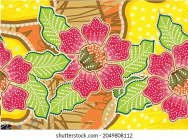Indonesian batik motifs with very distinctive patterns. exclusive backgrounds. Vector Eps 10