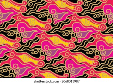Indonesian batik motifs with very distinctive patterns. exclusive backgrounds. Vector Eps 10
