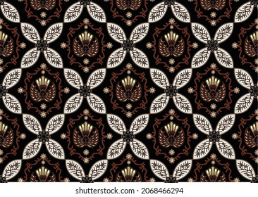 Indonesian batik motifs with very distinctive patterns. exclusive backgrounds. Vector Eps 10