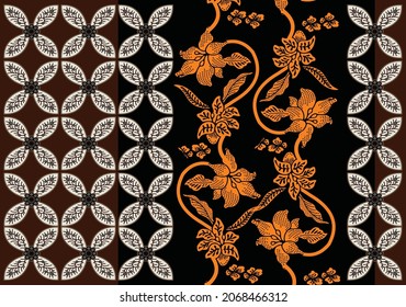 Indonesian batik motifs with very distinctive patterns. exclusive backgrounds. Vector Eps 10