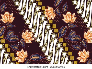 Indonesian batik motifs with very distinctive patterns. exclusive backgrounds. Vector Eps 10